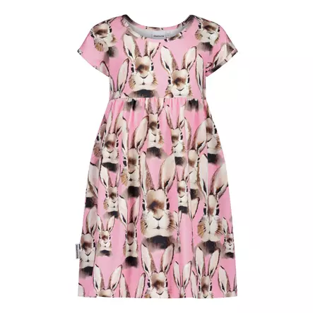 Metsola lasten LH mekko, pupu/pinkki - Lyhythihaiset mekot - mets26B704 - 1