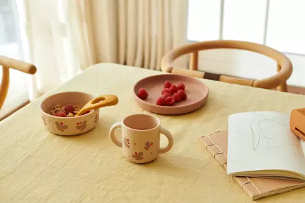 Liewood Vivi silikoni astiasto, perhoset - Juomapullot, astiat ja aterimet - LW15135B - 2