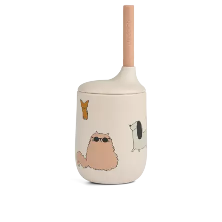 Liewood silikoni pillimuki kissat&koirat - Juomapullot, astiat ja aterimet - LW13017c - 1