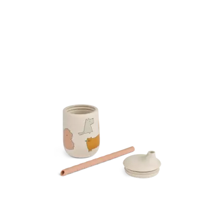 Liewood silikoni pillimuki kissat&koirat - Juomapullot, astiat ja aterimet - LW13017c - 2